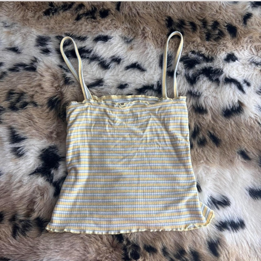 Yellow and Blue Striped Tank
